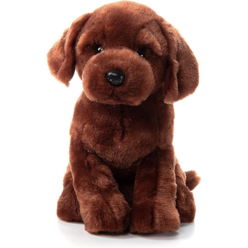 Chocolate Lab Dog Plush Toy 12 Inch Stuffed Animal Puppy Gift for Kids and Boys